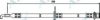 APEC braking HOS3745 Brake Hose